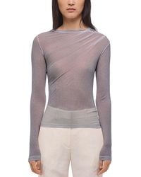 Helmut Lang - Sheer Twist Top - Lyst