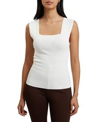 Ted Baker - Binkkii Square Neck Knit Top - Lyst