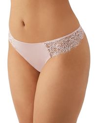B.tempt'd - B. Tempt'D By Wacoal It's On Lace Trim Thong - Lyst