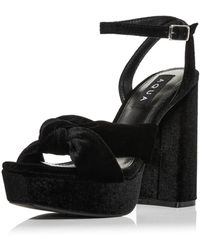 aqua women's lory platform high heel sandals