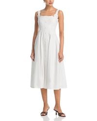 brown lace midi dress Damson Madder - Raphi Lace Midi Dress - Coffee