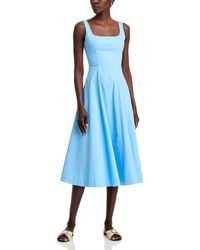Aqua - Square Neck Tank Dress - Lyst