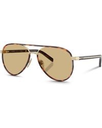 Prada - Pr B57S Aviator Sunglasses, 59Mm - Lyst