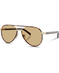 Prada - Pr B57S Aviator Sunglasses, 59Mm - Lyst
