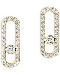 Messika - 18K Move Uno Diamond Pave Oval Statement Earrings - Lyst