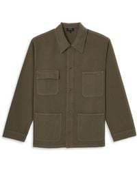 A.P.C. - A. P.C Veste Chemise Button Front Overshirt - Lyst