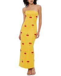 LEO LIN - Rayna Embellished Bustier Maxi Dress - Lyst