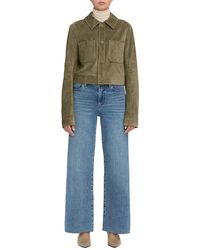 FRAME - Le Pixie High Rise Slim Palazzo Jeans - Lyst