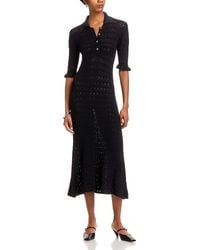Sea - Rue Pointelle Midi Dress - Lyst