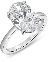 Bloomingdale's Fine Collection - Certified Lab Grown Oval Diamond Engagement Ring - Lyst
