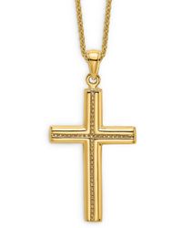 Mens Gold Cross Necklaces 14K for Men 