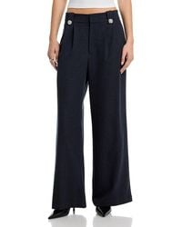 Aqua - Pinstripe Rhinestone Button Pants - Lyst