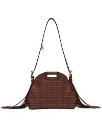 Maje - Miss M Mini Leather Studded Bag - Lyst