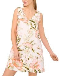 Cece - V Neck A Line Dress - Lyst