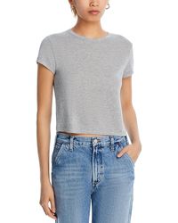 Agolde - Adine Shrunken Cotton Tee - Lyst
