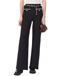 Maje - Lurex Tweed High Rise Pants - Lyst