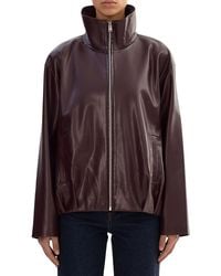 Lamarque - Denita Faux Leather Oversized Bomber Jacket - Lyst
