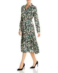 BOSS by Hugo Boss Daflora Printed Midi Dress - Green