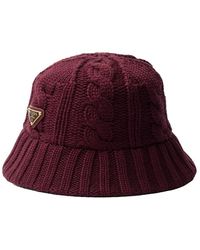 Prada - Wool Bucket Hat - Lyst