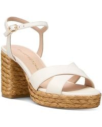 Stuart Weitzman - Dayna Leather Platform Sandals - Lyst
