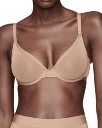 CUUP - The Plunge Mesh Bra - Lyst