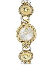 Versace - La Greca Stud Icon Watch Ve0Q00325 Stainless Steel - Lyst