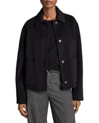 Vince - Cash Wool & Cashmere Blend Button Front Jacket - Lyst