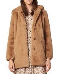 sandro fur coat