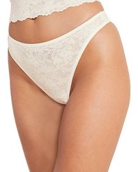 Eberjey - Eberjay Soft Stretch Recycled Lace Thong - Lyst