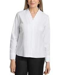 Foxcroft - Bridget Matte Sateen Shirt - Lyst