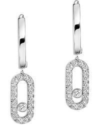 Messika - Diamond Move Uno Hoop Earrings - Lyst