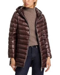 Herno - Quilted Hooded A Line Coat - Lyst