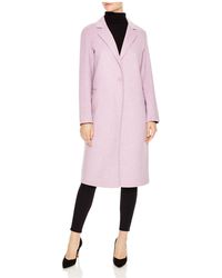 Sandro Handy Single-button Coat - Purple