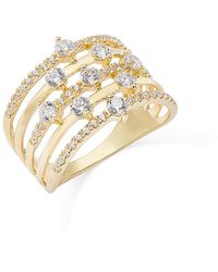 Bloomingdale's Fine Collection - Diamond Multirow Statement Ring - Lyst