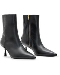 AllSaints - Vivian Pointed Toe Ankle Booties - Lyst