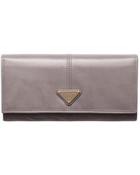 Prada - Large Leather Wallet - Lyst