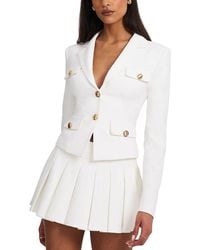 Miss Circle - Oakley Buttons Preppy Style Blazer Jacket - Lyst