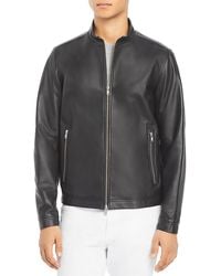 Theory - Men's Morvek Zip-front Leather Jacket - Lyst