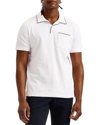 Ted Baker - Paisel Open Collar Short Sleeve Polo Shirt - Lyst