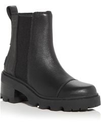 Sorel - Joan Now Block Heel Chelsea Boots - Lyst