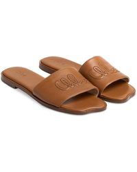 Chloé - Flower Slide Sandals - Lyst