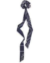 Maje - Printed Scarf Scrunchie - Lyst