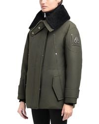 Moose Knuckles - Aurora Shearling Trim Down Jacket - Lyst