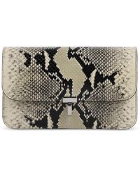 TOTEME - T-Lock Python Embossed Leather Crossbody Bag - Lyst