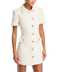 Cinq À Sept - Pammy Button Front Tweed Dress - Lyst