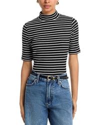 Rag & Bone - The Knit Ribbed Turtleneck Tee - Lyst