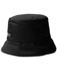 Prada - Reversible Re-Nylon And Camel-Hair Bucket Hat - Lyst