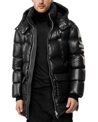 Mackage Quilted Hooded Down Jacket - Black