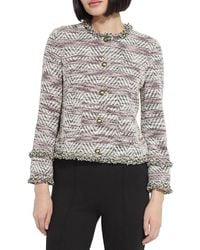 Lyssé - Cleo Tweed Fringe Trim Jacket - Lyst