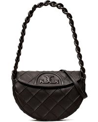 Tory Burch - Mini Fleming Soft Crescent Bag - Lyst